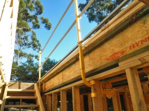 Stair Guard Rail During Construction
